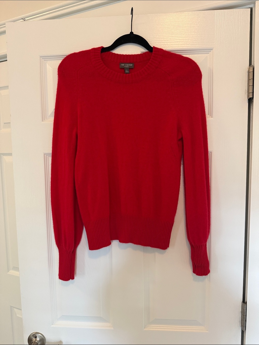 Limited Cashmere Bright Red Crewneck Sweater